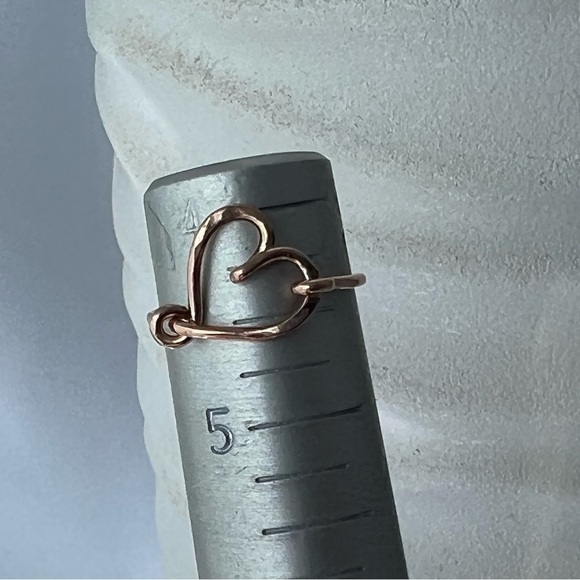 Heart Wire Wrap Ring in 14k Rose Gold - Picture 6 of 13
